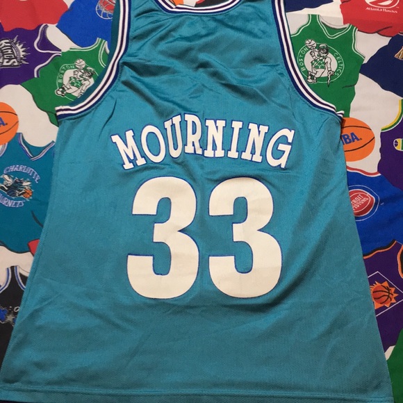 Vintage champion Charlotte hornets “Mourning” Jersey - Picture 2 of 4
